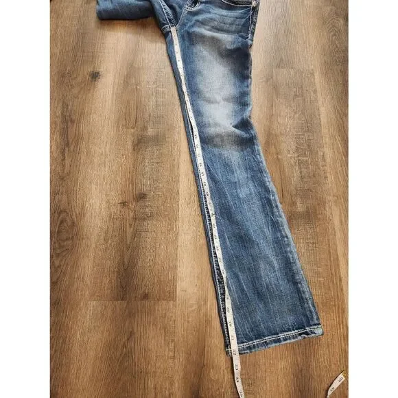 Miss Me jeans 27x32 embroidered Low-Rise denim 5 pocket - Picture 4 of 8